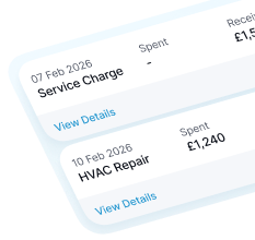 Finance product screenshot